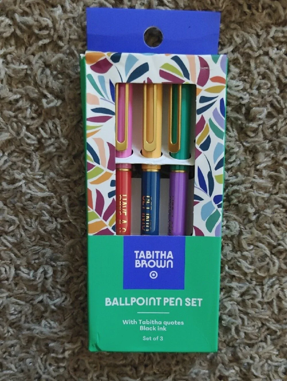 Tabitha Brown Notebook And Pen Set — Blue, Green, Yellow, Pink, Purple, Red